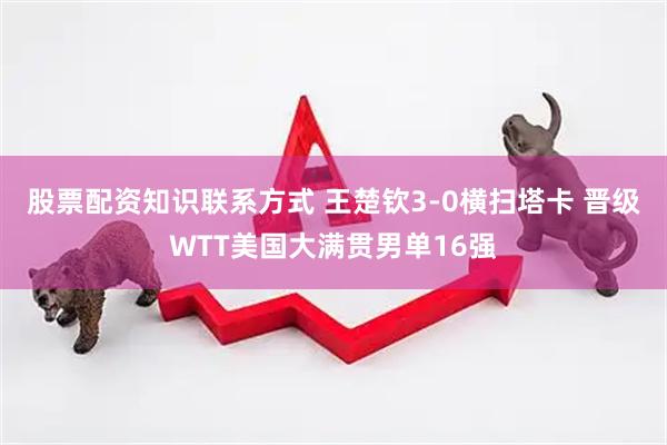 股票配资知识联系方式 王楚钦3-0横扫塔卡 晋级WTT美国大满贯男单16强